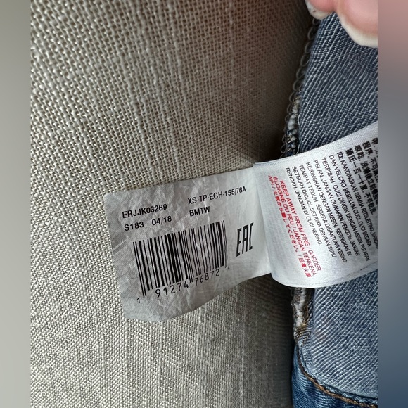 Roxy denim trucker jean jacket size xs - Picture 7 of 12